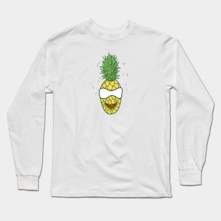 Cute Funny Pineapple Guy ! Long Sleeve T-Shirt